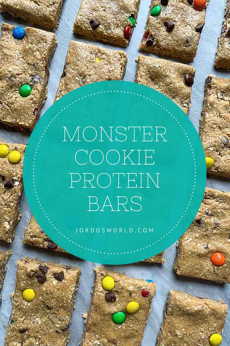 Monster Cookie Protein Bars Healthy Dessert Recipes Jordo's World