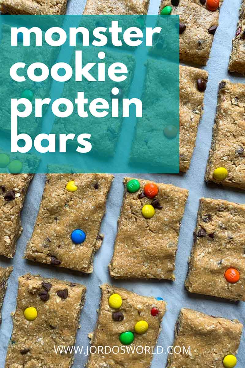 Monster Cookie Protein Bars Healthy Dessert Recipes Jordo's World