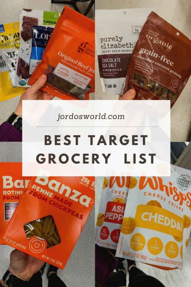 Target Grocery List 2022 Jordo's World