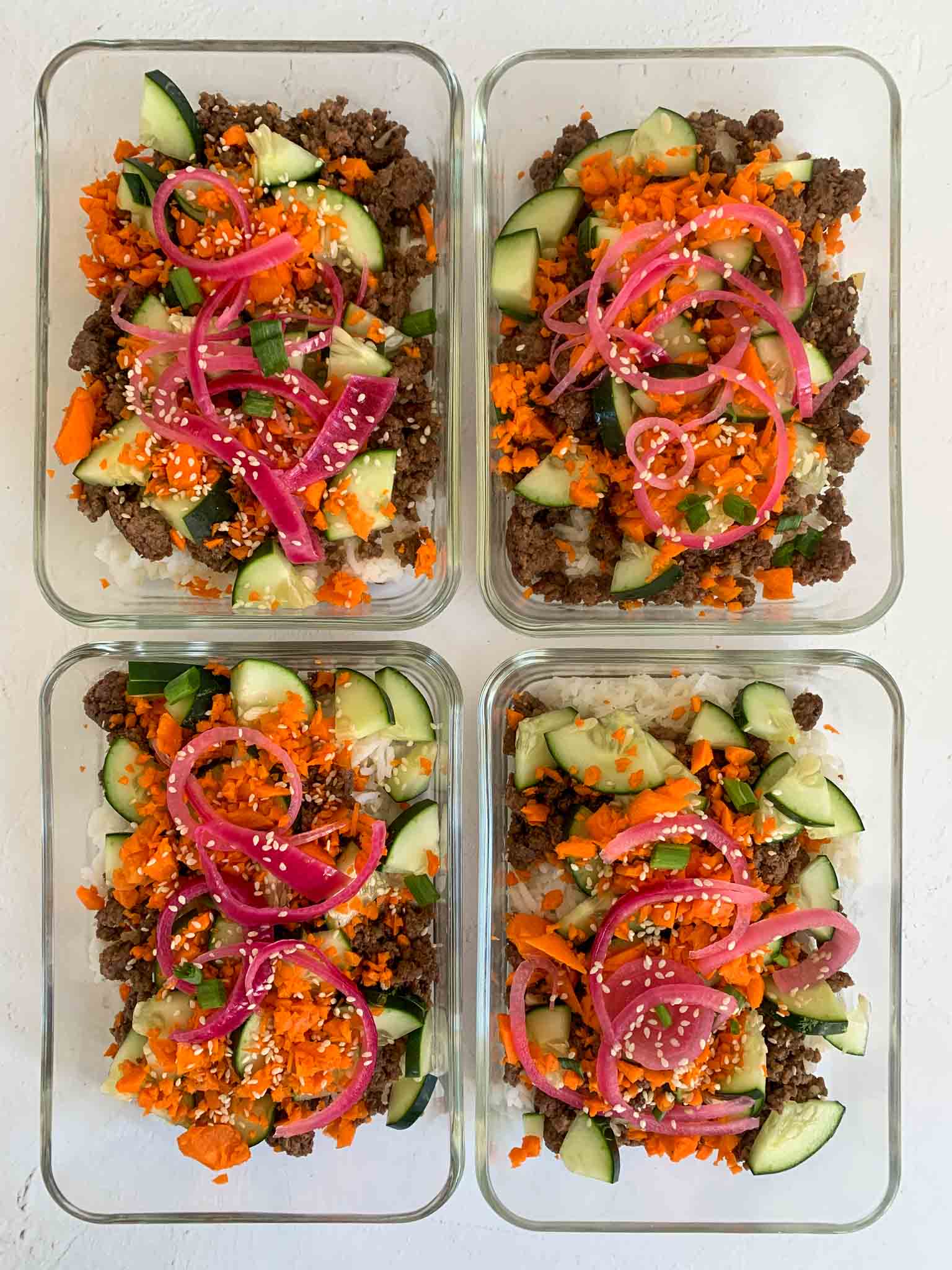 Korean Ground Beef Bowls - Jordo's World