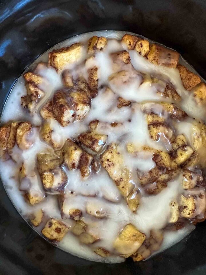 Easy Crock Pot Cinnamon Roll Casserole Jordo's World