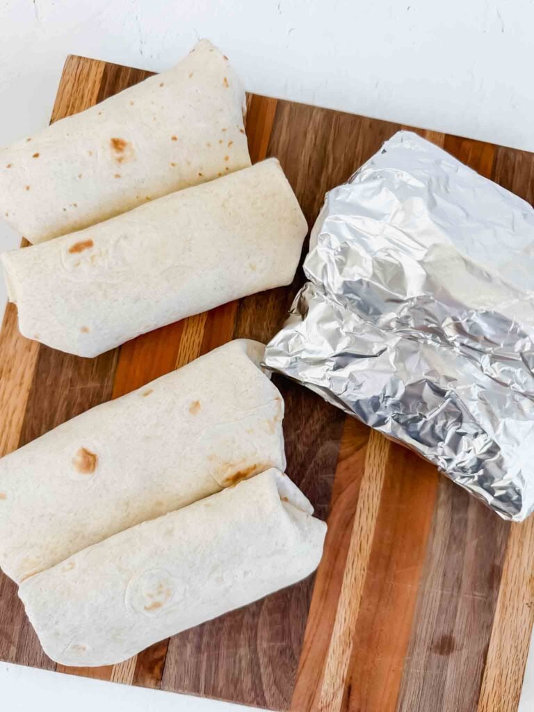Bacon breakfast burritos in and out of foil (recipe in post)